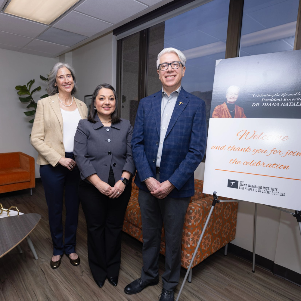 Partial view of UTEP Centennial Plaza area