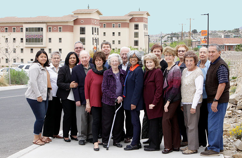 UTEP's Heritage Commission, pictured during a spring 2018 meeting near Miner Canyon student housing, oversees the research and displays at Heritage House.