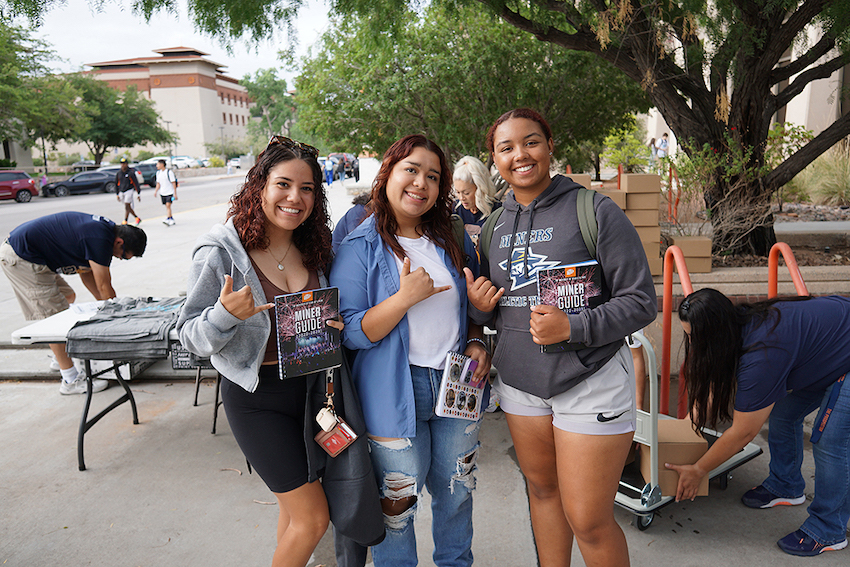 More first-time-in-college students are starting classes this week than ever before at The University of Texas at El Paso. The approximately 3,600 first-time-in-college students, often referred to as freshmen, represent a 22% increase over Fall 2021 enrollment in the same group. 