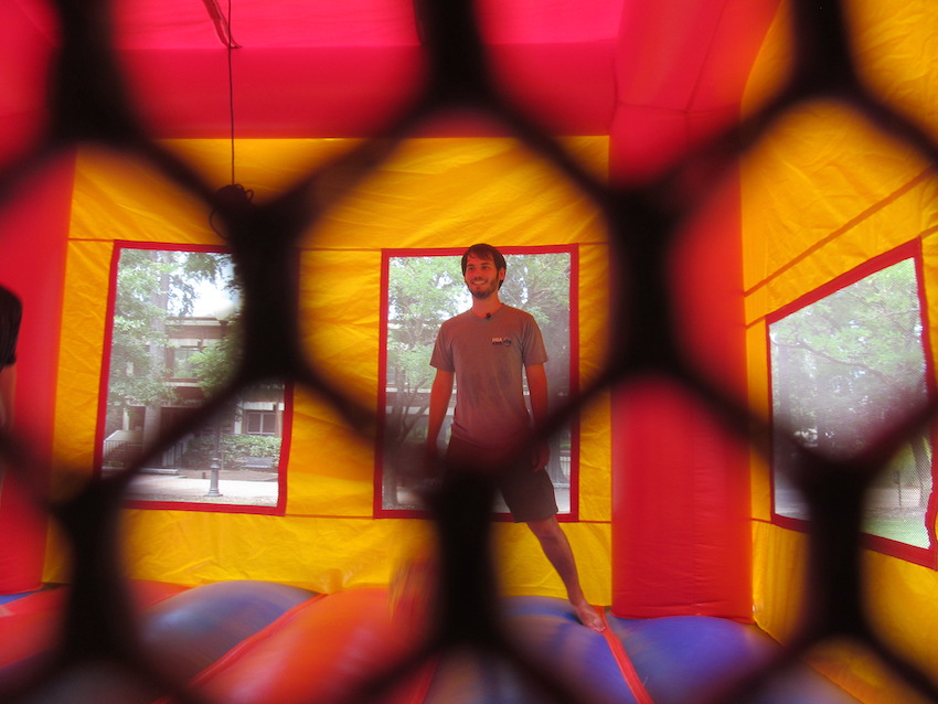 A new study coauthored by Thomas E. Gill, Ph.D., professor of environmental science, examines the risks of weather events on bounce houses. 