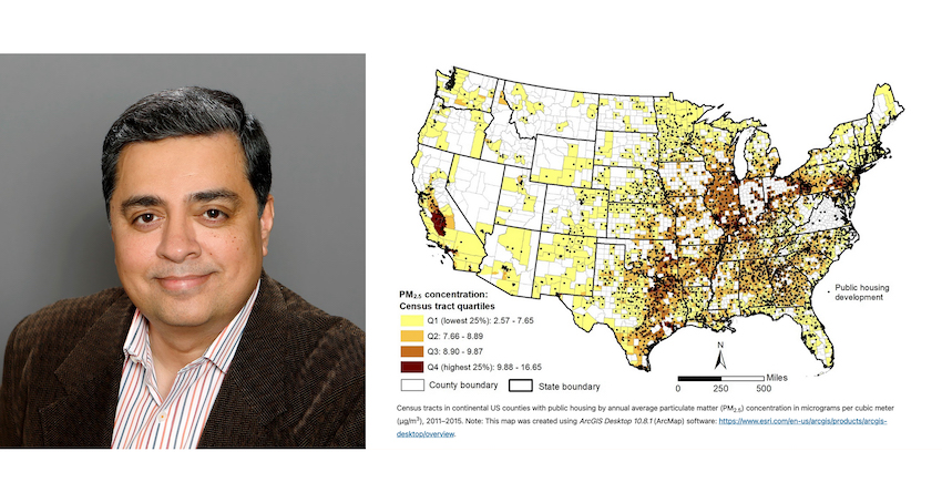 Residents of public housing throughout the United States experience higher levels of air pollution, according to an inter-institutional study led by a UTEP's Jayajit Chakraborty, Ph.D., that appeared in Scientific Reports, one of Nature’s portfolio of journals.  