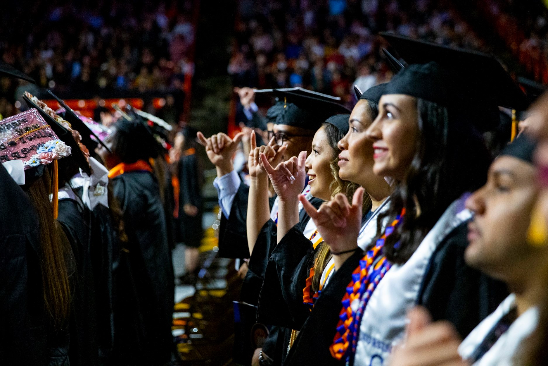 The University of Texas at El Paso will host four in-person Commencement ceremonies this weekend at the Don Haskins Center to celebrate the largest graduating contingent — 3,126 spring and summer 2022 graduation candidates — in UTEP’s history.  