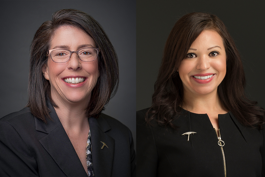 Catie McCorry-Andalis, Ed.D., (left) has been named Vice President for Student Affairs and Amanda Vasquez-Vicario, Ph.D., has been named Vice President for Enrollment Management. 