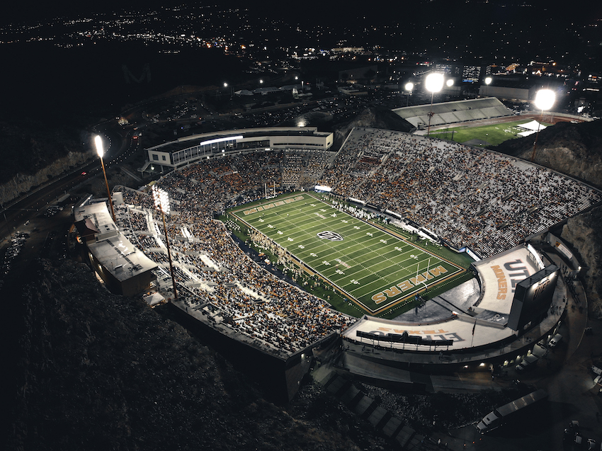 Visita a um estádio do college football