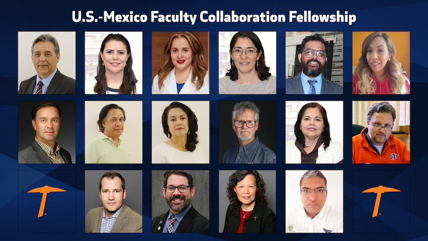 Created by The University of Texas at El Paso, the U.S.-Mexico Faculty Collaboration Fellowship program will support research projects with higher education institutions in the State of Chihuahua. The program will fund six projects in its inaugural phase. Partner institutions include the Instituto Tecnológico de Ciudad Juárez (ITCJ), the Universidad Autónoma de Ciudad Juárez (UACJ) and the Universidad Autónoma de Chihuahua (UACH). 