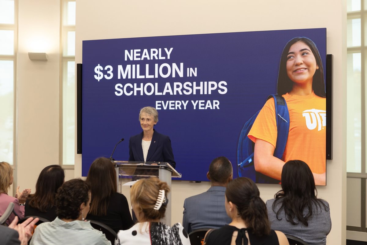 UTEP President Heather Wilson announced Aug. 1, 2025, that Students enrolling in The University of Texas at El Paso’s proposed mining engineering program will be eligible for nearly $3 million in scholarships that will be awarded annually, once the program reaches full capacity. The University of Texas System Interim Chancellor John M. Zerwas, M.D. also thanked state legislators for their leadership and support of the new program. 