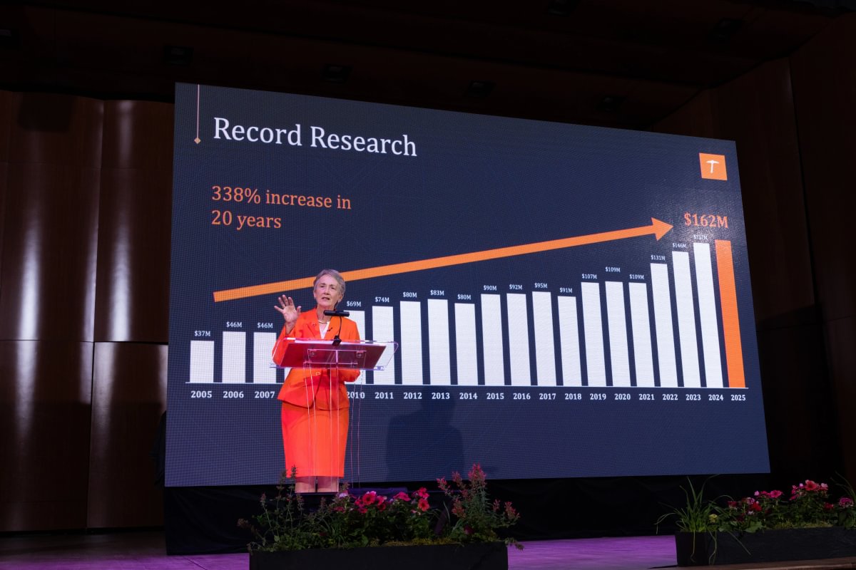 In her annual State of the University address to faculty, staff and students, The University of Texas at El Paso President Heather Wilson thanked Miners for their work over the past year that resulted in record-high fundraising, research activity and expected enrollment for fall 2027. 