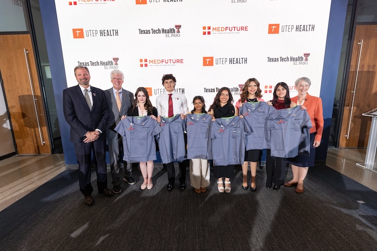 Texas Tech Health El Paso and The University of Texas at El Paso recognized six accomplished high school seniors who have been selected for the fourth MedFuture cohort.  