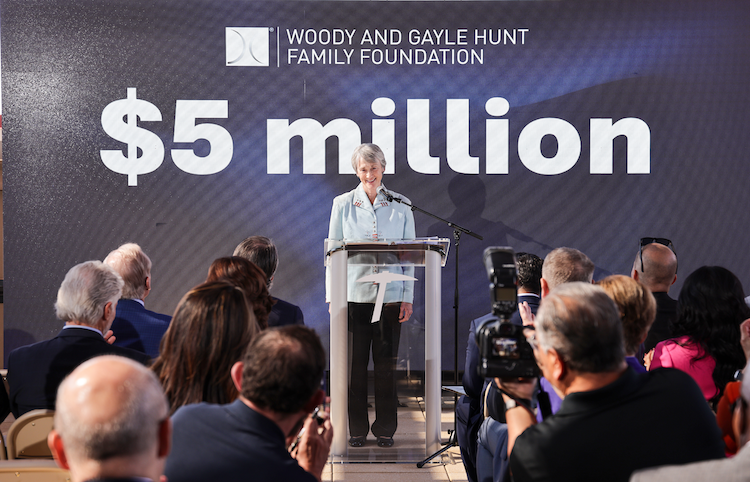 The Woody and Gayle Hunt Family Foundation has established a $5 million dollar-for-dollar matching grant to support the creation of a law school at The University of Texas at El Paso, giving the community an opportunity to double the impact of its contributions to the initiative. The gift provides another major boost to the community-led effort to establish a law school at UTEP.  