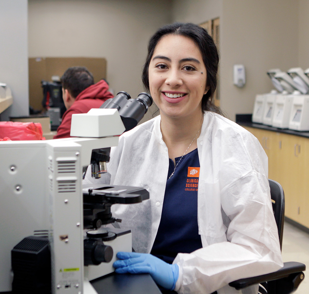 Demi Veliz is a senior in UTEP’s Clinical Laboratory Science program 