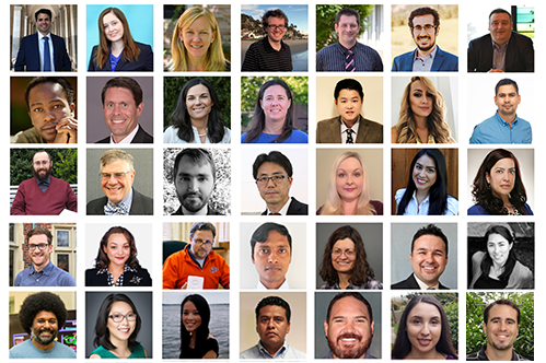 Image of 37 new tenured and tenure-track faculty members at UTEP. 