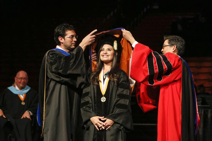 The University of Texas at El Paso will celebrate summer and winter graduates during UTEP’s three Commencement ceremonies Saturday, Dec. 15, in the Don Haskins Center. Photo: Ivan Pierre Aguirre / UTEP Communications 