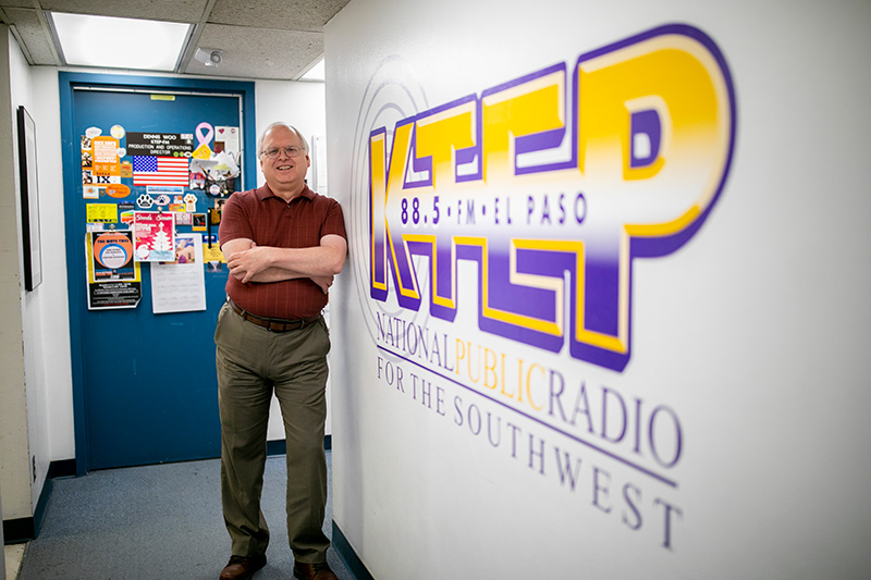 Pat Piotrowski, general manager of KTEP-FM (88.5), will retire after working 36 years with the NPR station. Photo: Ivan Pierre Aguirre / UTEP Communications 