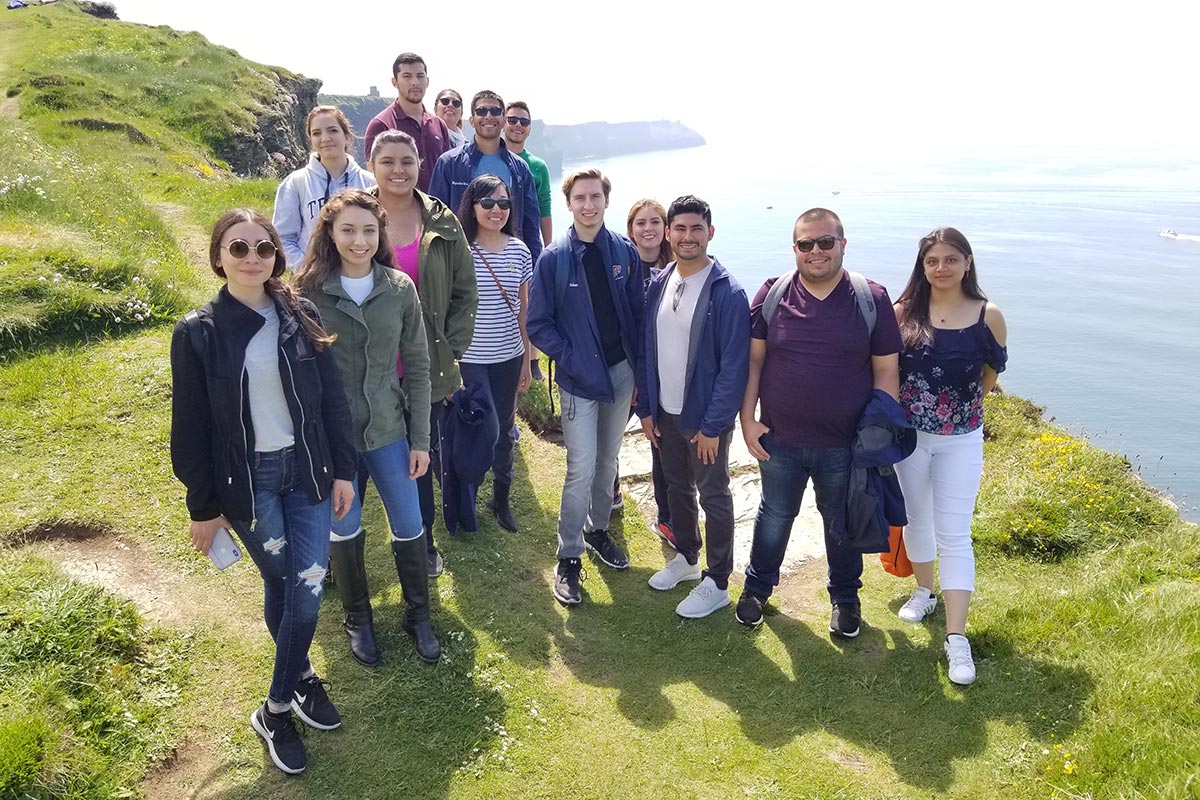 Thirteen students from UTEP’s Pharm.D. program’s inaugural class traveled to Ireland with Clinical Assistant Professor Denise I. Pinal, Pharm.D., from May 27 to June 11. Photo courtesy of Denise I. Pinal.  