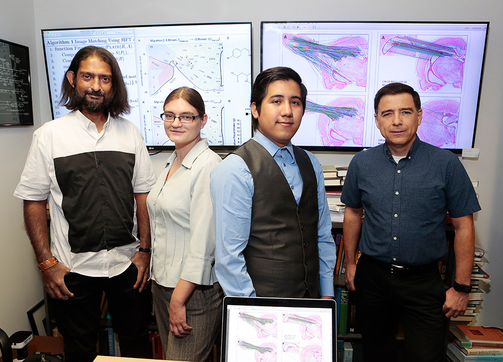 A team of UTEP professors and students  