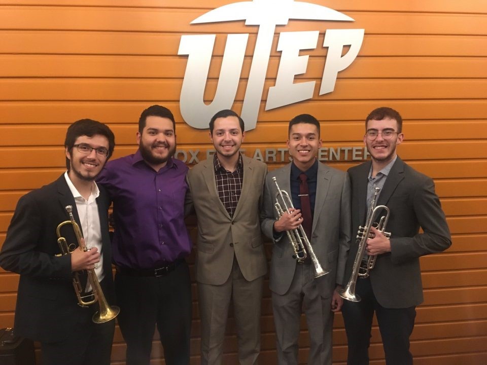 The University of Texas System Board of Regents recently announced that five UTEP students earned the Regents’ Outstanding Student Award (ROSA) in arts and humanities. They are, from left, Paul Reid, Pablo Palacios, Isaac Ponce, Elijah Ontiveros and Jacob Aun. Photo: Courtesy 