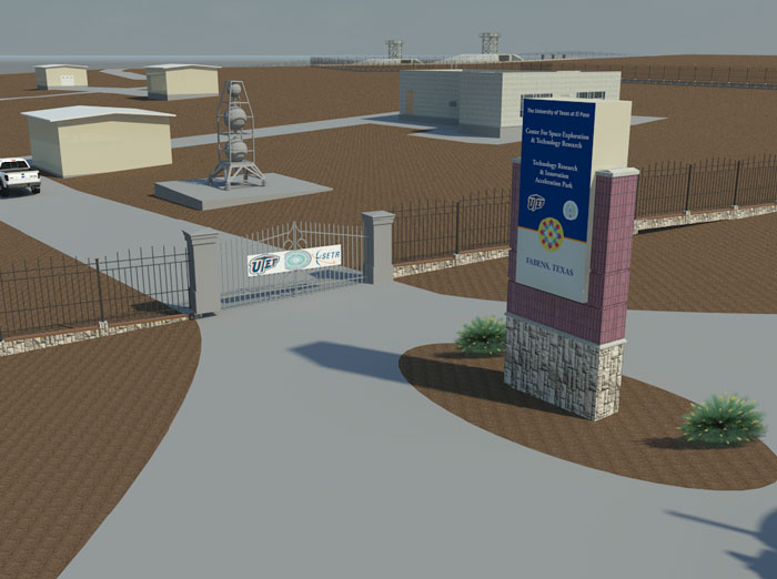 Rendering of the Technology Research Innovation Acceleration Park (tRIAC) in Fabens. 