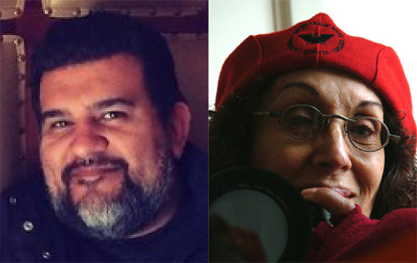 The Texas Legislature recently appointed UTEP alumni Lupe Mendez, left, and Celia Álvarez Muñoz, as the state's poet laureate and two-dimensional artist, respectively. Their one-year terms begin May 18, 2022. Photos: Courtesy