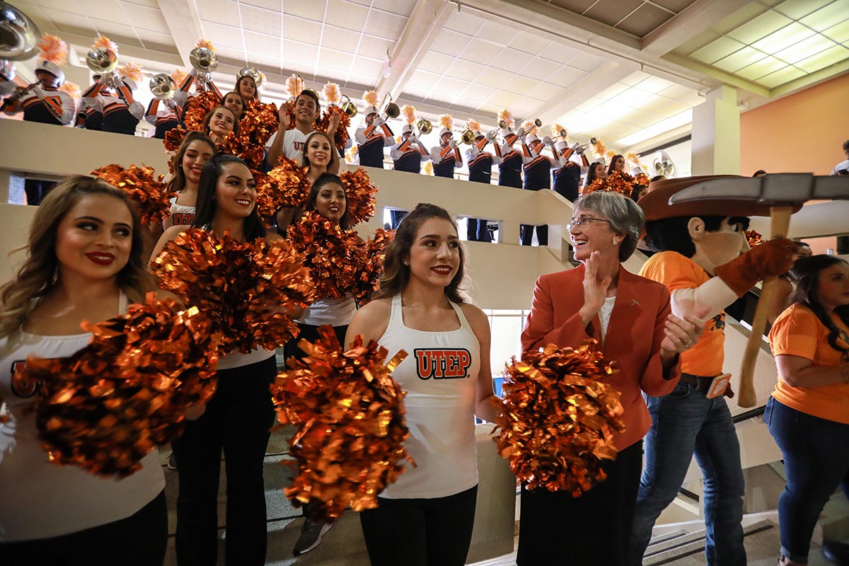 UTEP invites alumni, students and friends to participate in Homecoming Week activities Sept. 26-Oct. 2. It is the first time the University has hosted on-campus Homecoming events since 2019. Photo: J.R. Hernandez / UTEP Communications 