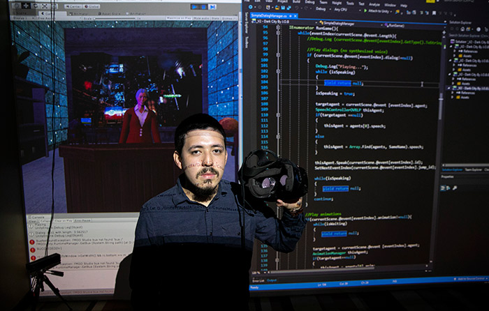 Senior computer science major Aaron Rodriguez wants to enhance the tech industry's footprint in El Paso. 