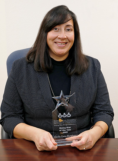 The University of Texas System Supply Chain Alliance recently announced that UTEP's Cecilia Cantu Humphreys earned the group's 2021 Rising Star Award for her exemplary work during the worst of the pandemic and her efforts to help the institution to seamlessly transition out of it. Photo: Laura Trejo / UTEP Marketing and Communications 