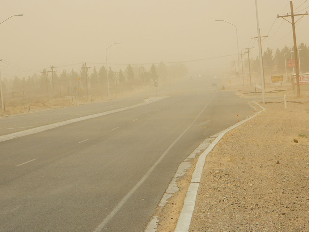Dust storm in El Paso 