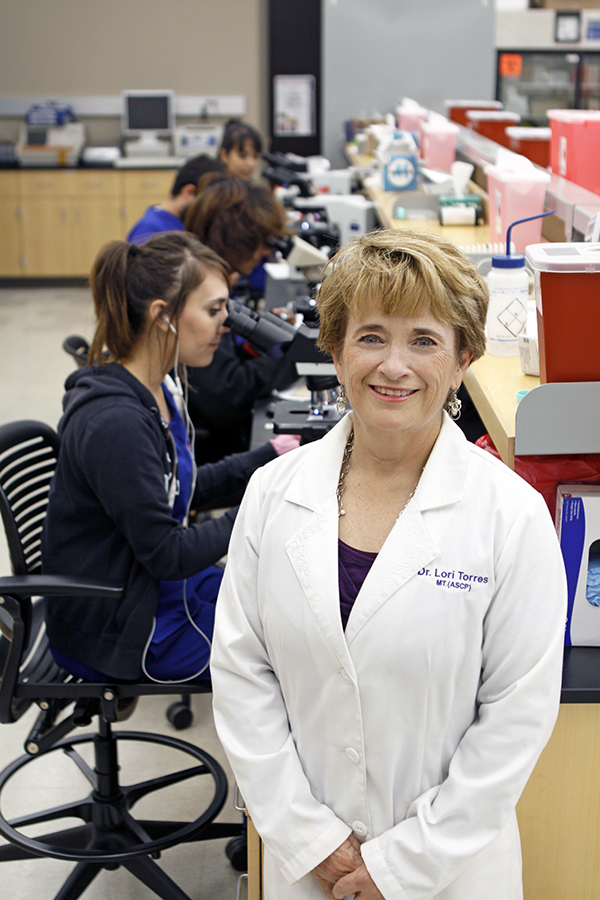 UTEP Clinical Lab Science Program Director Lorraine Torres, Ed.D., is one of six UTEP employees who will assist El Paso's Department of Public Health with COVID-19 testing. Photo: UTEP Communications 