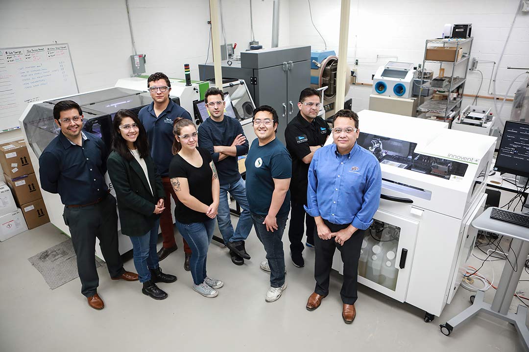 The University of Texas at El Paso’s W.M. Keck Center for 3D Innovation was recently awarded a $225,000 grant from the Army Research Laboratory (ARL) for the acceleration and development of metal additive manufacturing (AM) technology for defense applications.  Photo by JR Hernandez / UTEP Communications 