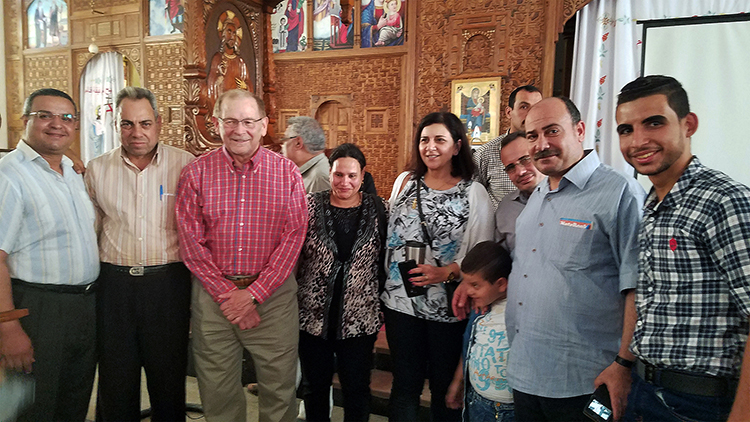 Rick Myer, Ph.D. (third from left), chair and professor in UTEP’s Department of Educational Psychology and Special Services, spent part of his summer in northeast Egypt to train religious volunteers about crisis intervention. Courtesy photo 