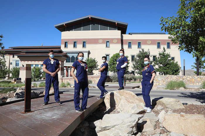Students in UTEP’s traditional Bachelor of Science in Nursing (BSN) program, who chose to complete their clinical training in El Paso hospitals during the COVID-19 pandemic, will be among 75 nursing students who are expected to earn their degrees from The University of Texas at El Paso on Saturday, May 16, 2020. Photo: JR Hernandez / UTEP Communications 