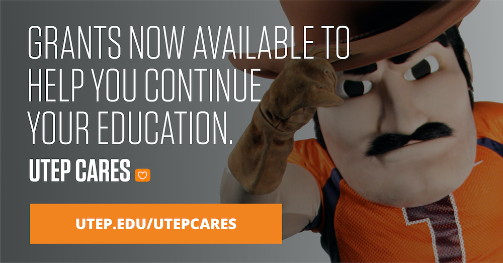 The University of Texas at El Paso is now able to provide additional financial support to students who have been impacted by the ongoing COVID-19 outbreak. The University has received $12.4 million through the Federal Coronavirus Aid, Relief and Economic Security (CARES) Act to provide emergency financial assistance grants to eligible students. 
