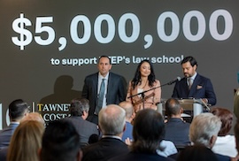 Tawney, Acosta & Chaparro, P.C. Commits Transformational $5 Million Gift to Support UTEP Law School