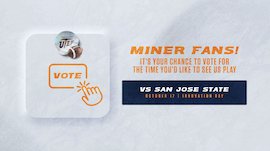 Choose Kickoff Time for UTEP Football Game