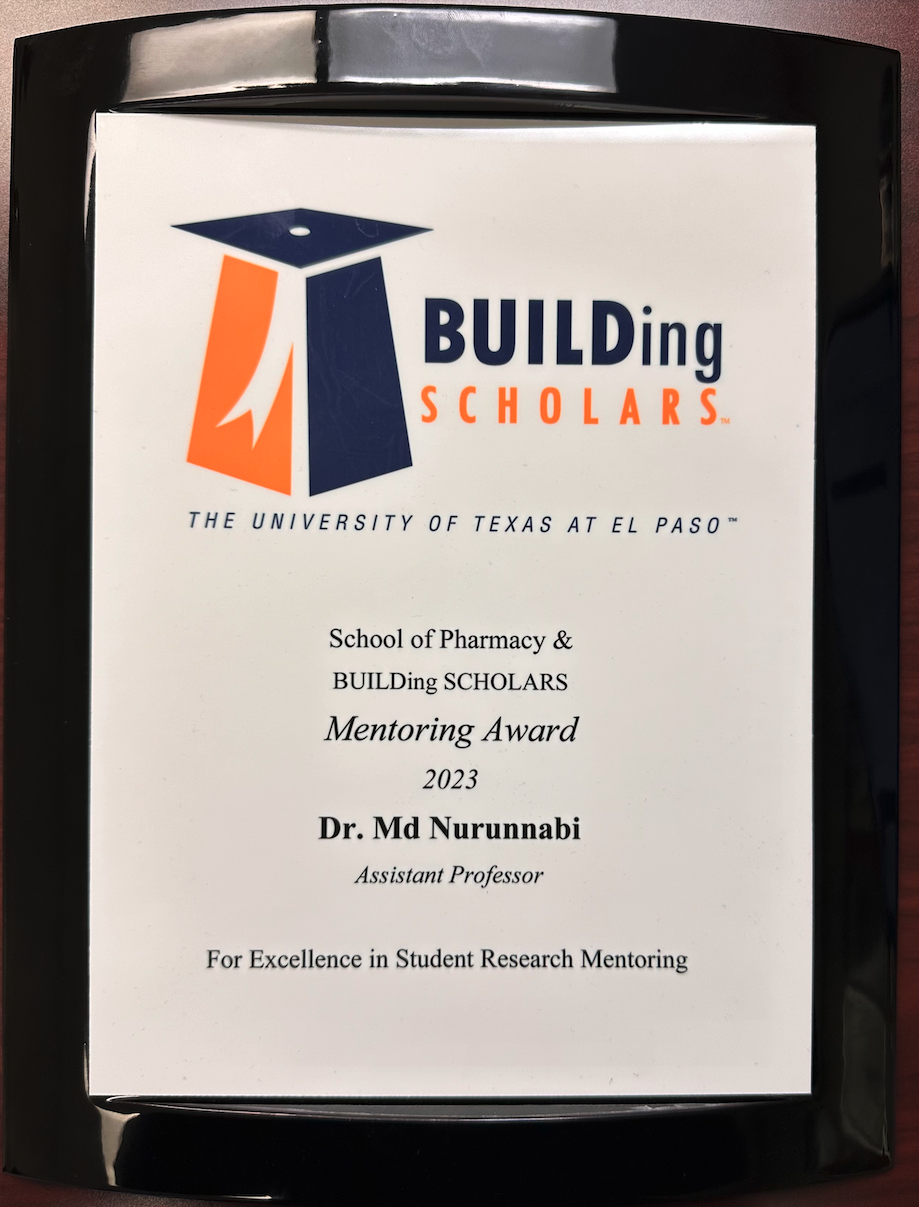 BUILDing Scholars Mentorship Award 2023