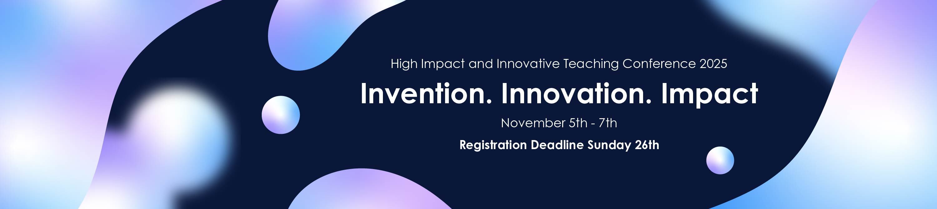 Register: High Impact & Innovation in Teaching Conference 