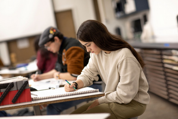 Student studying photo