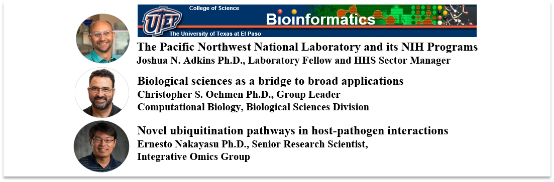 Talks about NIH programs at PNNL; Friday, 10/27/23, 10 AM; Bell Hall 143 