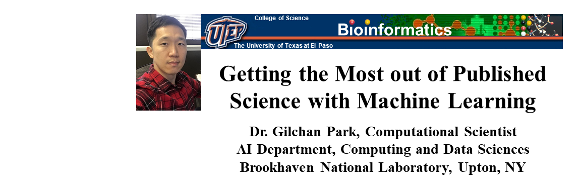 Dr. Park on Using Machine Learning; Friday, 4/24, 10 AM 