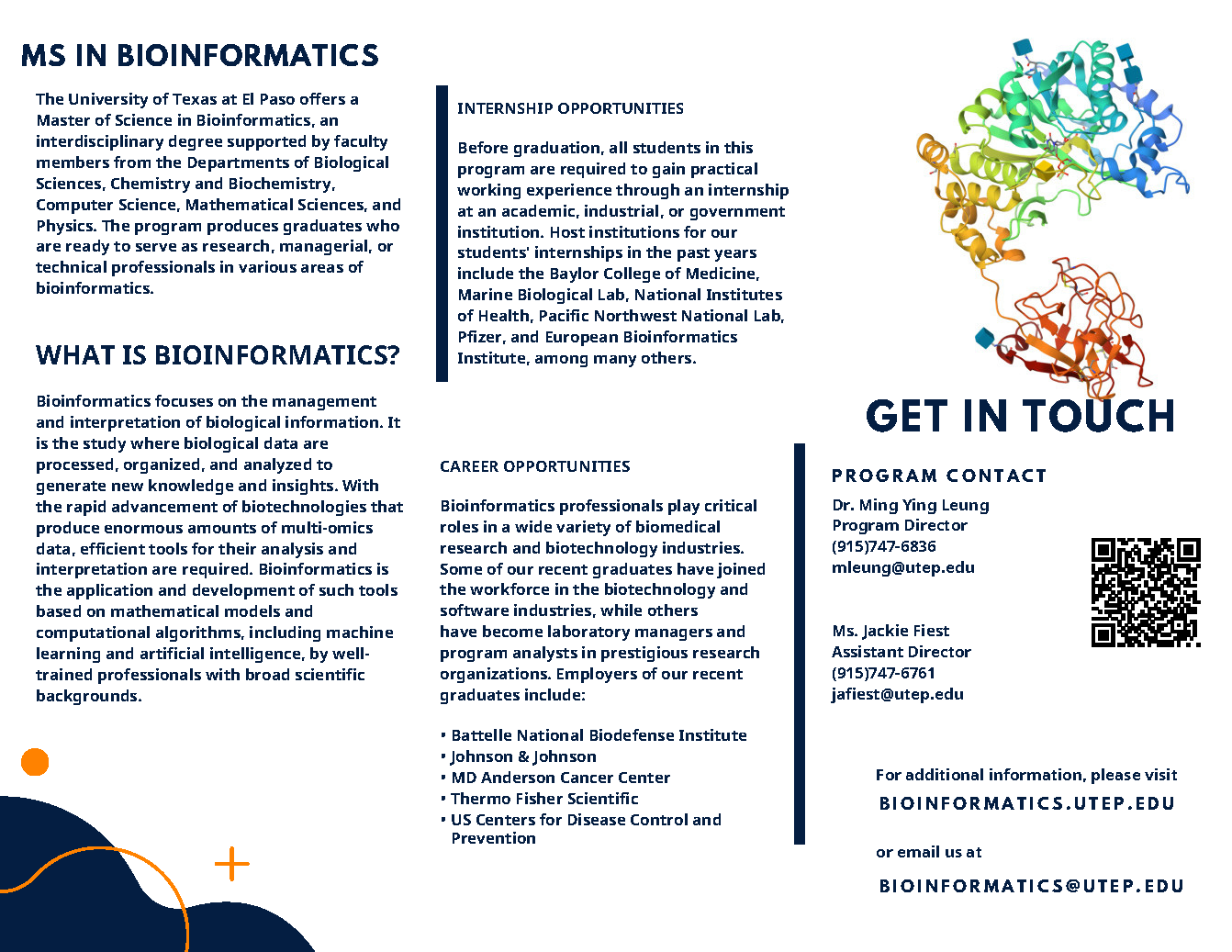 Bioinformatics Brochure Page 2