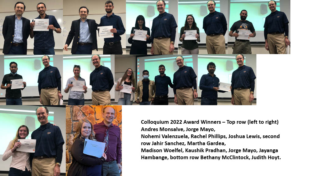 Congratulations to the 2022 Colloquium Award Winners 
