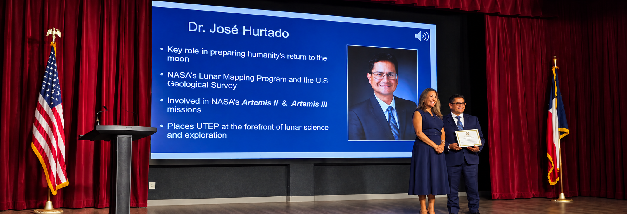 Dr. Jose Hurtado presented with a 2026 Congressional Commendation by U.S. Representative Veronica Escobar. 