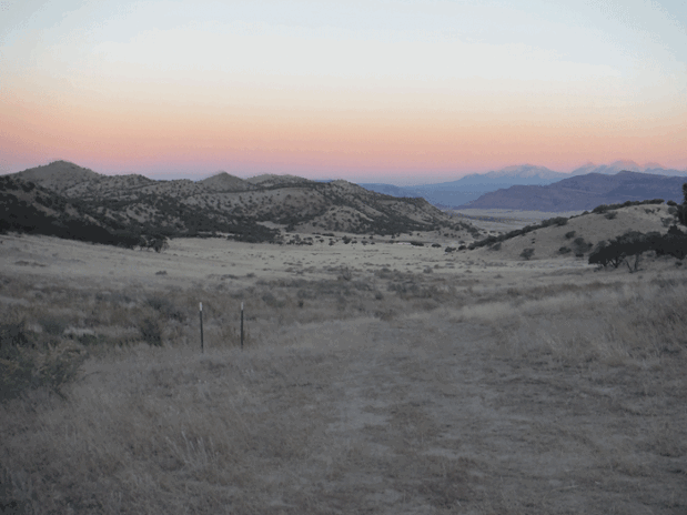MAST Southwestern margin at the southern end of Gypsum Valley CO looking northwest along the diapir