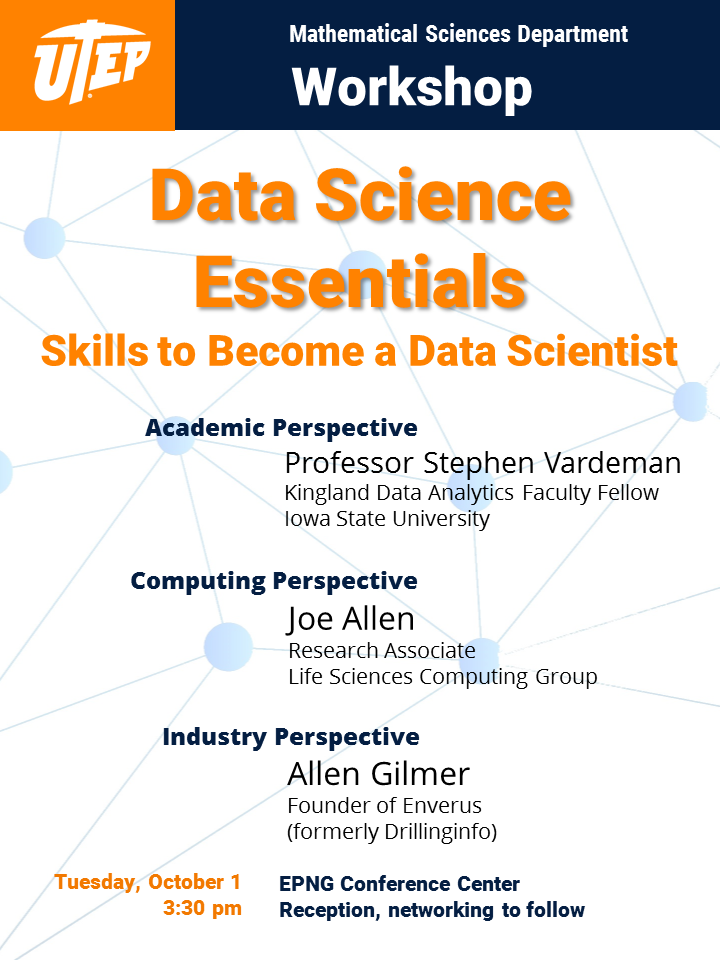 Data Science Workshop flyer