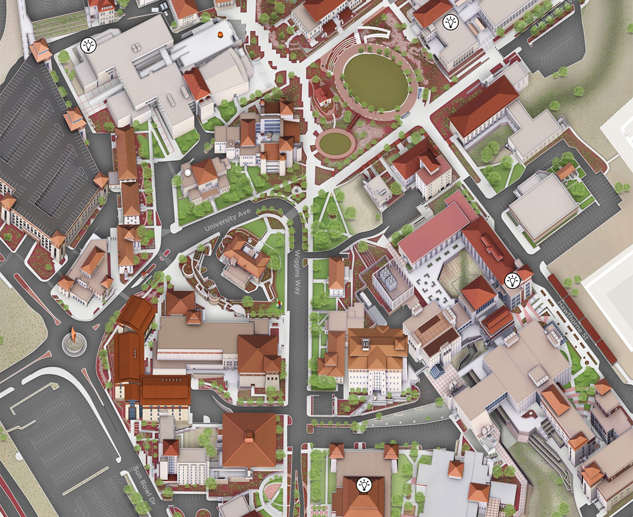 Communication hubs location on UTEP campus