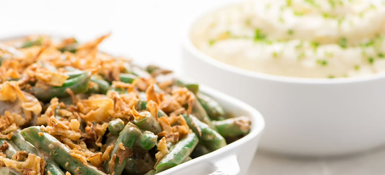 Green Bean Casserole with Mashed Potatoes