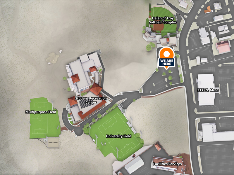 Mobile food pantry location on UTEP