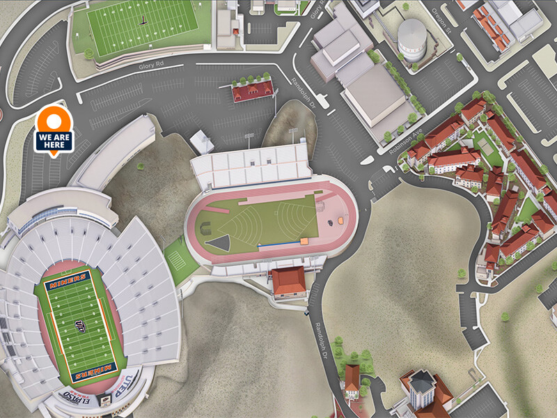 Mobile food pantry location on UTEP