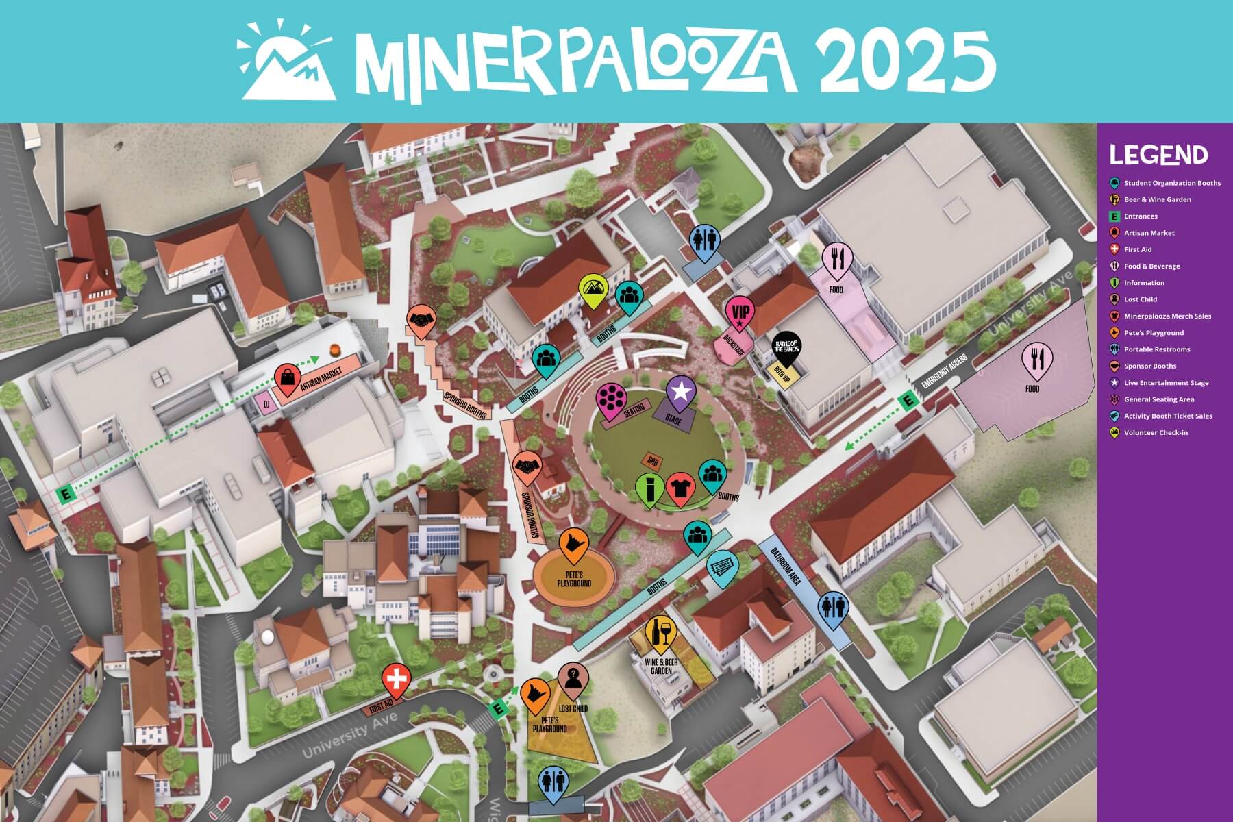 Minerpalooza Map