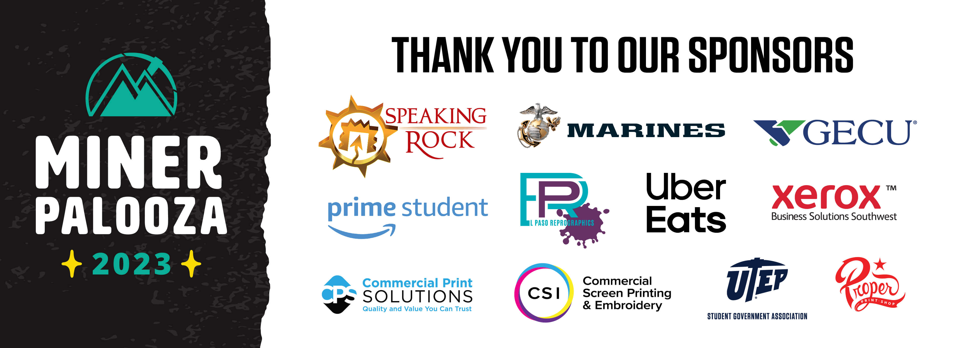 Thank you to our sponsors 