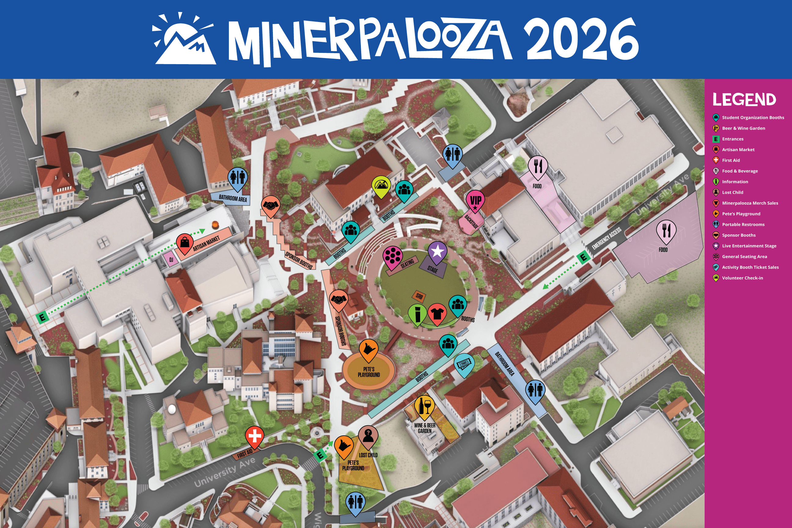 Minerpalooza Map